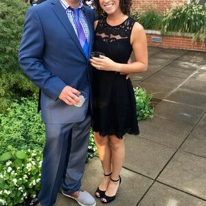 Adelyn Rae Black Lace Dress